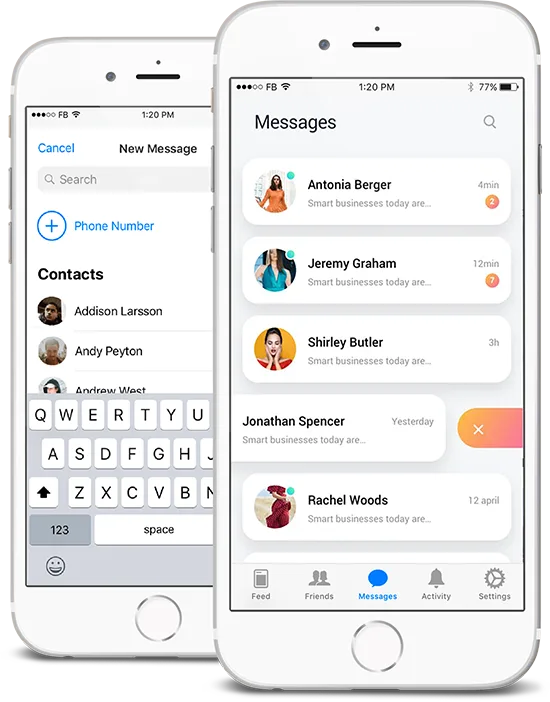 Stay connected with your friends easily - ng28